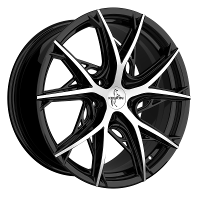 Keskin KT24 - BLACK FRONT POLISH - 8.5J x 19inch ET45 5x112 naaf 66.6