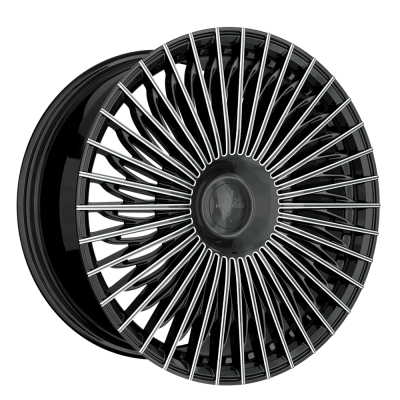 Keskin KT X1 - BLACK SECRET DIAMOND - 9.5J x 21inch ET33 5x112 naaf 66.6