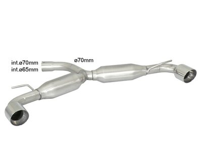 Ragazzon Einddemper VW Golf Mk6 (typ 1K) - 2.0 GTI TSI (155 / 173kW) &oslash;70mm 2009-