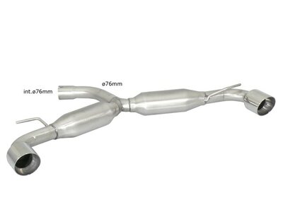 Ragazzon Einddemper VW Golf Mk6 (typ 1K) - 2.0 GTI TSI (155 / 173kW) &oslash;76mm 2009-