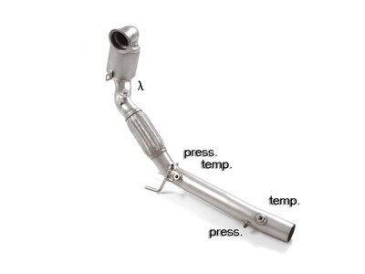 Ragazzon RVS Metalen katalysator 200 cpsi VW Golf Mk7.5 (typ AU) - 2.0TSI GTi TCR (213kW) 70mm 2019-2020