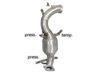 Ragazzon Katalysator + RVS roetfilter Vervangingspijp Alfa Romeo 159 - 2.0JTDm (100kW) + Sportwagon 2010-2013