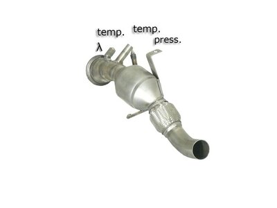 Ragazzon Katalysator + RVS Roetfilter Vervangingspijp BMW 3serie E90-E91-E92-E93 2005-2013 - E92(Coup&egrave;) 335D Bi-Turbo (210kW) 09/2006-