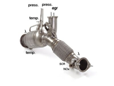 Ragazzon Katalysator + RVS Roetfilter Vervangingspijp BMW 3serie G20-G21 2019- G21(Touring) 330d xDrive (195kW) 2019-11/2020