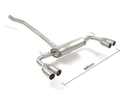 Ragazzon Einddemper Fiat 500X (typ334) 2015-2023 - 1.0 T3 (88kW) 2018-