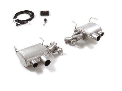 Ragazzon RVS linker/rechter Einddemper Ferrari 812 Superfast 2017- Coup&egrave; 6.5 V12 (588kW) 2017-