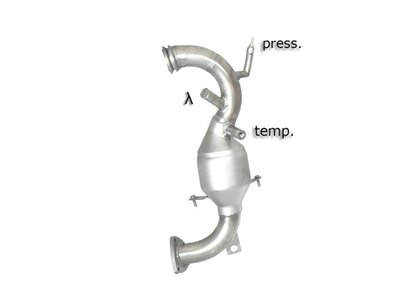 Ragazzon Katalysator + RVS Roetfilter Vervangingspijp Opel Astra J 2009-2018 - 2.0CDti (118kW) + Sports Tourer 2009-2012