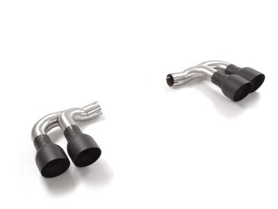 Ragazzon Ronde uitlaatpijp van rvs Porsche Cayenne Mk3 (typ 536 - 9YA) 2017- 3.0 V6 (250kW) 2019-10/2020