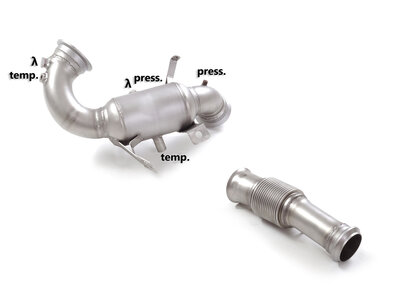 Ragazzon RVS Metalen katalysator 200 cpsi Mercedes CLA (118) 2019- AMG CLA 45S 4MATIC+ (310kW) 08/2020-