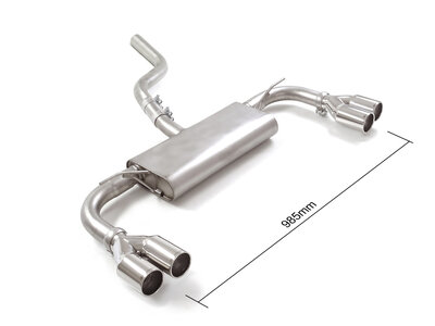 Ragazzon Einddemper Ford Focus Mk4 (typ DEH) 2018- 1.5 Ecoboost (110kW / 134kW - Multilink) 2018-2022