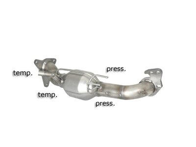 Ragazzon Katalysator + RVS Roetfilter Vervangingspijp Subaru Forester Mk3 (typ SH) 2008-2013 - 2.0D (108kW) 04/2008-