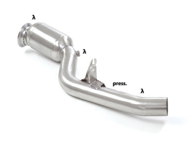 Ragazzon RVS Metalen katalysator 200 cpsi Jaguar F-Type 2013- (Coup&egrave; / Cabrio) P300 2.0 i4 (221kW) 08/2018-