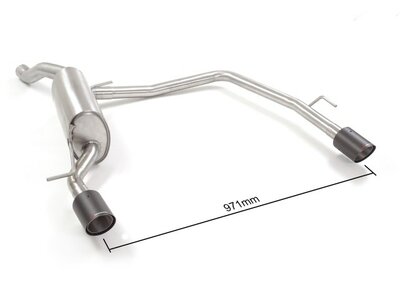 Ragazzon Einddemper Seat Ibiza Mk5 (KJ - 6F) 2017- 1.0TSI (85kW) / 1.0TSI (85kW) FR 2017-11/2020