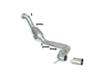 Ragazzon Metalen katalysator 200 cpsi Ford Mustang Mk6 2015-2023 - Coup&egrave; 2.3i Ecoboost (233 / 213kW) 2015-2020