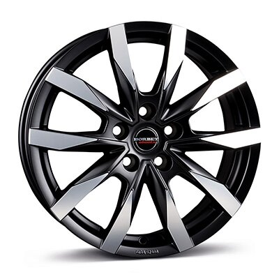 Borbet CW5 - black polished matt - 6.5J x 16inch ET66 5x130 naaf 89.1