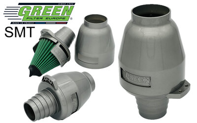 GREEN Universele Power Filter Storm Titanium 65/70/75/80/85mm aansluiting