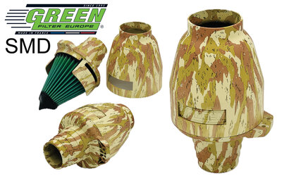 GREEN Universele Power Filter Storm Camouflage desert 65/70/75/80/85mm aansluiting
