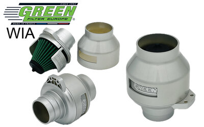 GREEN Universele Power Filter Wind Zilver 65/70/75mm aansluiting