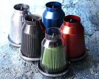 GREEN Universele Power Filter Twister Carbon hoogte 185 mm, basis 145 mm, top 79 mm