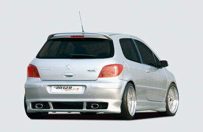 Rieger Tuning achterbumper verlenging Peugeot 307