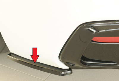 Rieger Tuning achterbumper aanzetstuk lateraal, links BMW 1-Serie F20