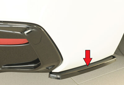 Rieger Tuning achterbumper aanzetstuk lateraal, rechts BMW 1-serie F20