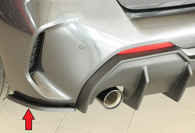 Rieger Tuning achterbumper aanzetstuk lateraal, links BMW 1-serie F40