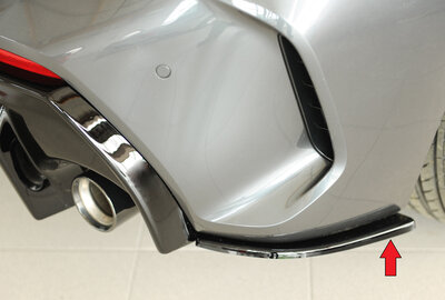 Rieger Tuning achterbumper aanzetstuk lateraal, rechts BMW 1-serie F40