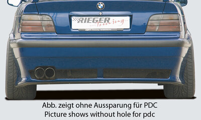 Rieger Tuning achterbumper (V1) BMW 3-serie E36