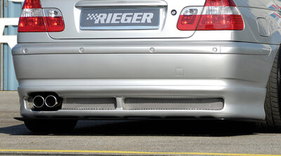 Rieger Tuning achterbumper verlenging BMW 3-serie E46 Compact