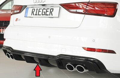 Rieger Tuning diffuser (type: 88158) Audi A3 / S3 [8V]