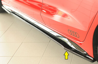 Rieger Tuning sideskirt aanzetstuk Links Audi A3 / S3 [GY]
