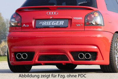 Rieger Tuning achterbumper nieuw ontwerp Audi A3 [8L]