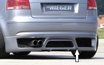 Rieger Tuning achterbumper verlenging Audi A3 [8P]