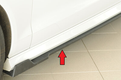 Rieger Tuning sideskirt aanzetstuk Links Audi A6 / S6 [C7/4G]