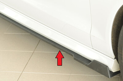 Rieger Tuning sideskirt aanzetstuk Rechts Audi A6 / S6 [C7/4G]