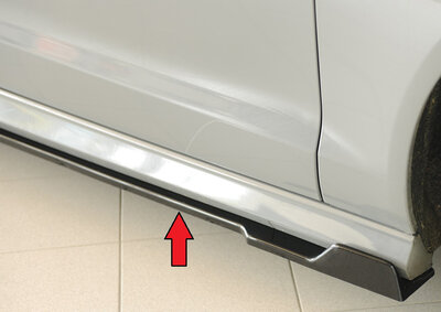 Rieger Tuning sideskirt aanzetstuk Rechts Audi A6 / S6 [C7/4G]