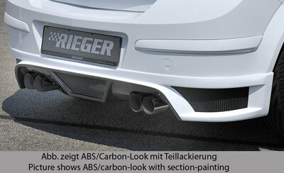 Rieger Tuning achterbumper verlenging Opel Astra H