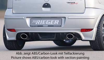 Rieger Tuning achterbumper verlenging Opel Corsa C