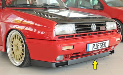 Rieger Tuning voorbumper spoiler lip VW Golf 2