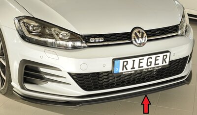 Rieger Tuning voorsplitter alleen voor GTI/GTD/GTE VW Golf 7