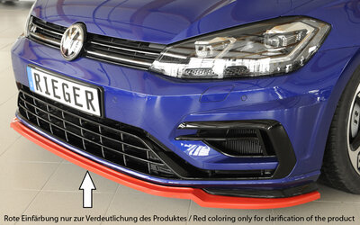 Rieger Tuning voorsplitter alleen voor R / R-Line VW Golf 7