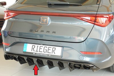 Rieger Tuning diffuser (voor auto's met trekhaak) Cupra Leon [KL]