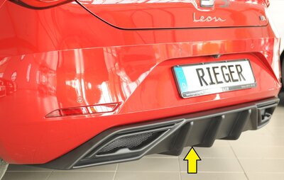 Rieger Tuning diffuser voor originele uitlaatdemper Seat Leon KL