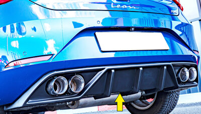 Rieger Tuning diffuser voor sportuitlaatdemper Seat Leon KL