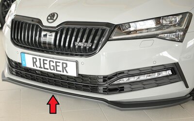 Rieger Tuning voorsplitter Skoda Superb III 3T/3V