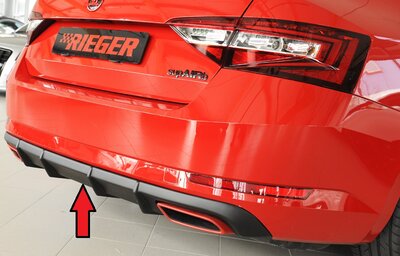Rieger Tuning diffuser (voor originele elektrische trekhaak) Skoda Superb III 3T/3V