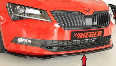 Rieger Tuning voorsplitter Skoda Superb III 3T/3V