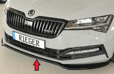 Rieger Tuning voorsplitter Skoda Superb III 3T/3V
