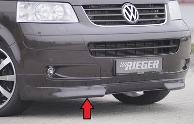 Rieger Tuning voorspoiler lip VW Transporter T5